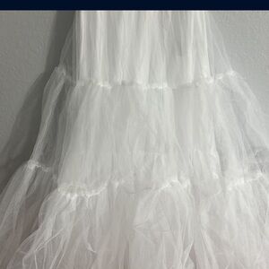 White Ballgownslip For Wedding Dress